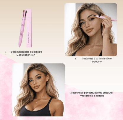 Bolígrafo Multicolor 4 en 1 – Todo en un Solo Bolígrafo