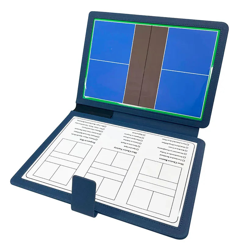 Pizarra de Entrenamiento de Pickleball Plegable – Doble Cara Magnética y Borrable