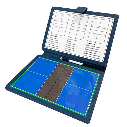 Pizarra de Entrenamiento de Pickleball Plegable – Doble Cara Magnética y Borrable