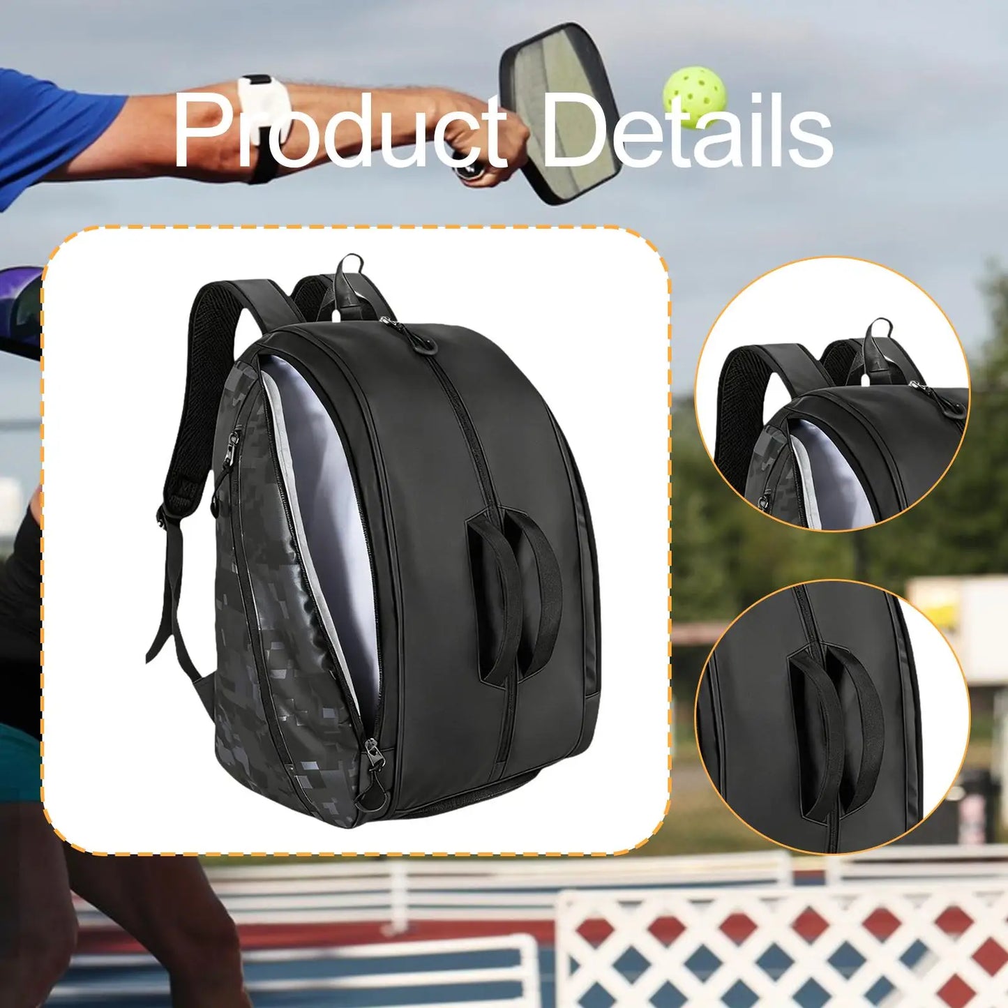 Mochila Profesional Sunnimix Pickleball Gran Capacidad Impermeable